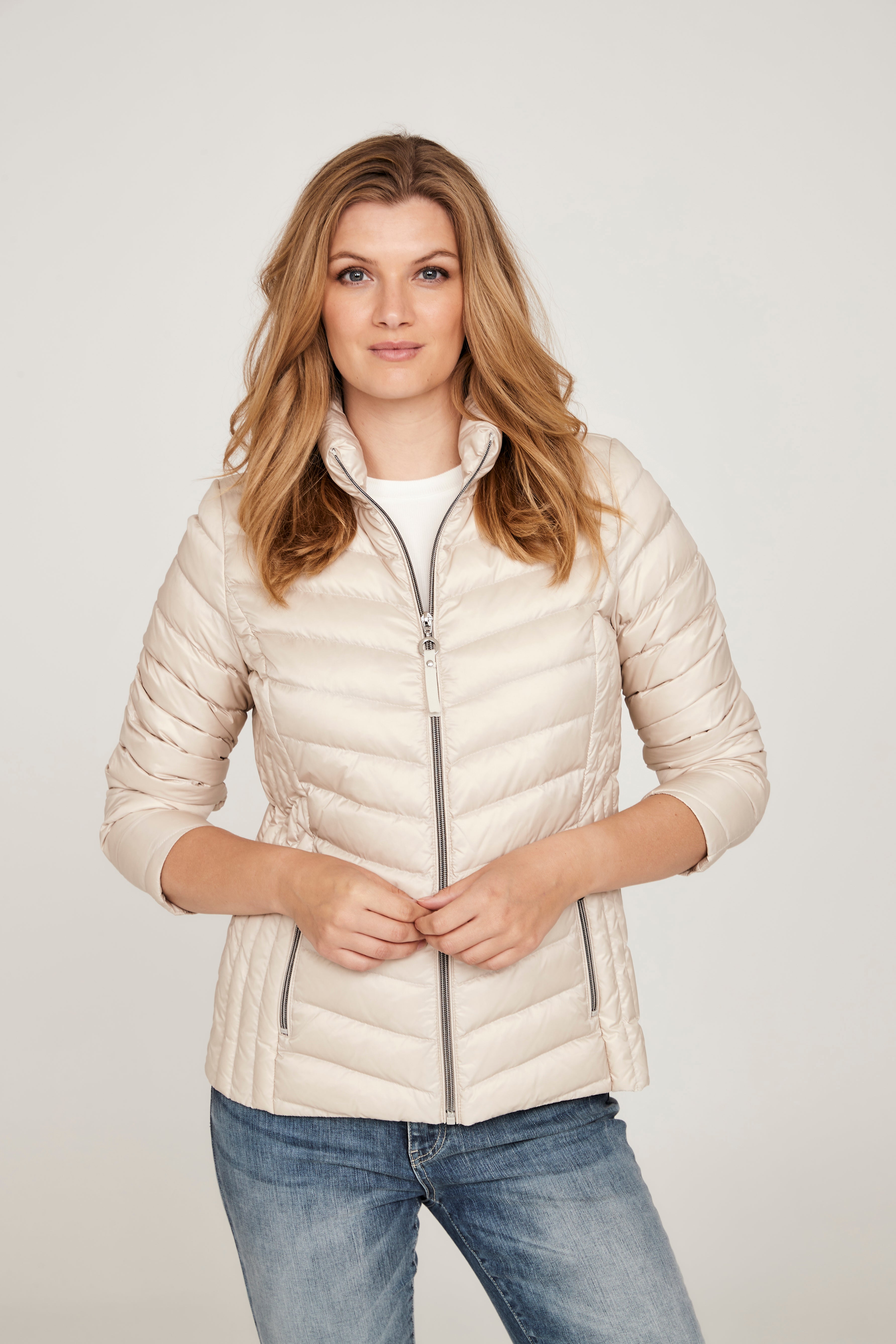 628- Cream Down Jacket - Frandsen