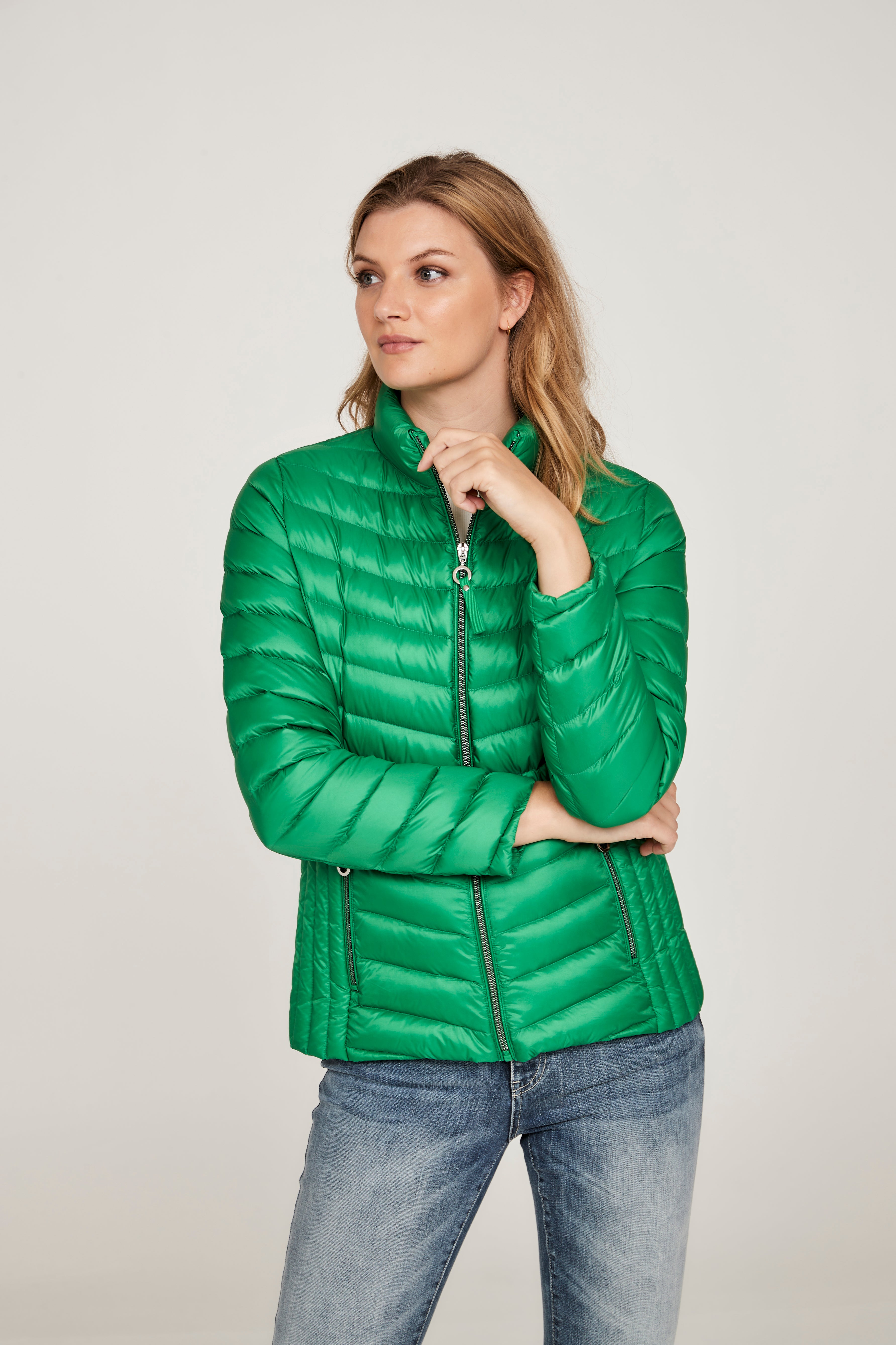 628- Emerald Green Down Jacket - Frandsen