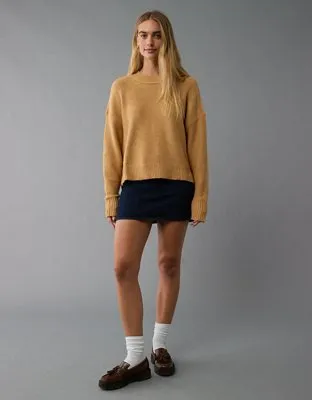 AE Slouchy Cropped Pullover Sweater-