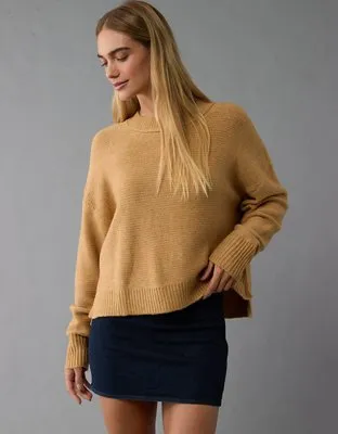 AE Slouchy Cropped Pullover Sweater-