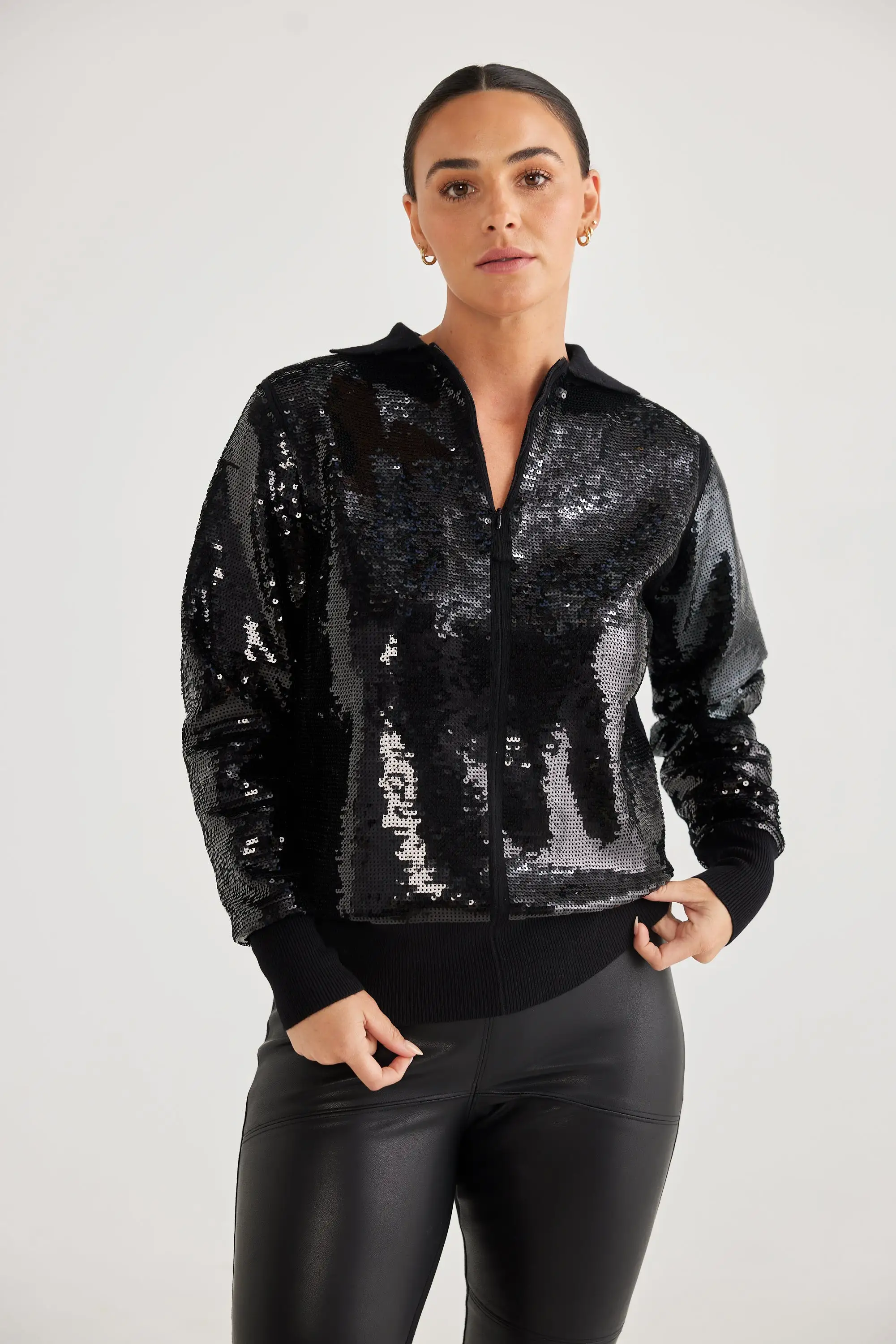 Ambient Sequin Knit- Black