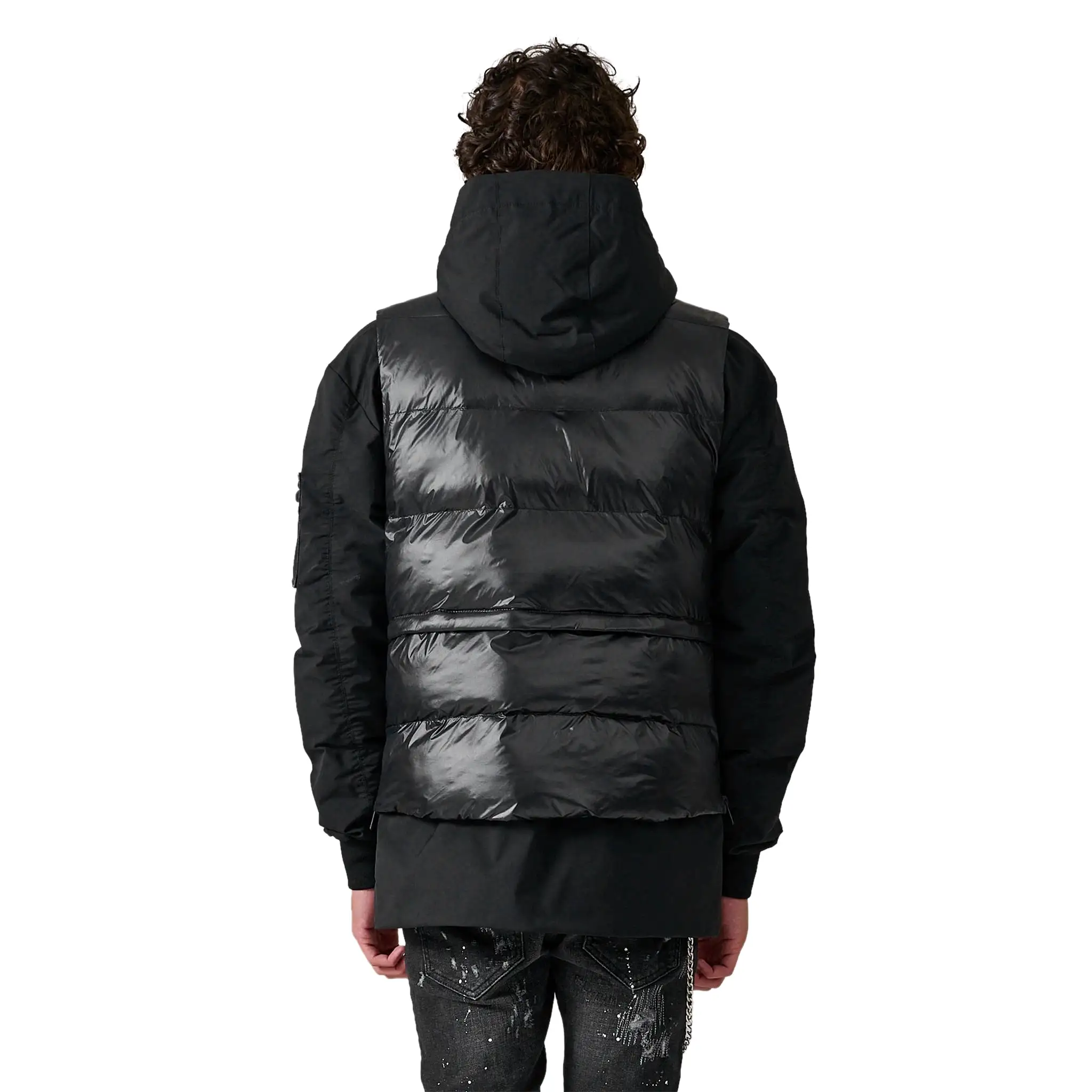 Azat Mard Black Down Puffer Jacket