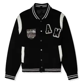 Azat Mard Black Varsity Jacket