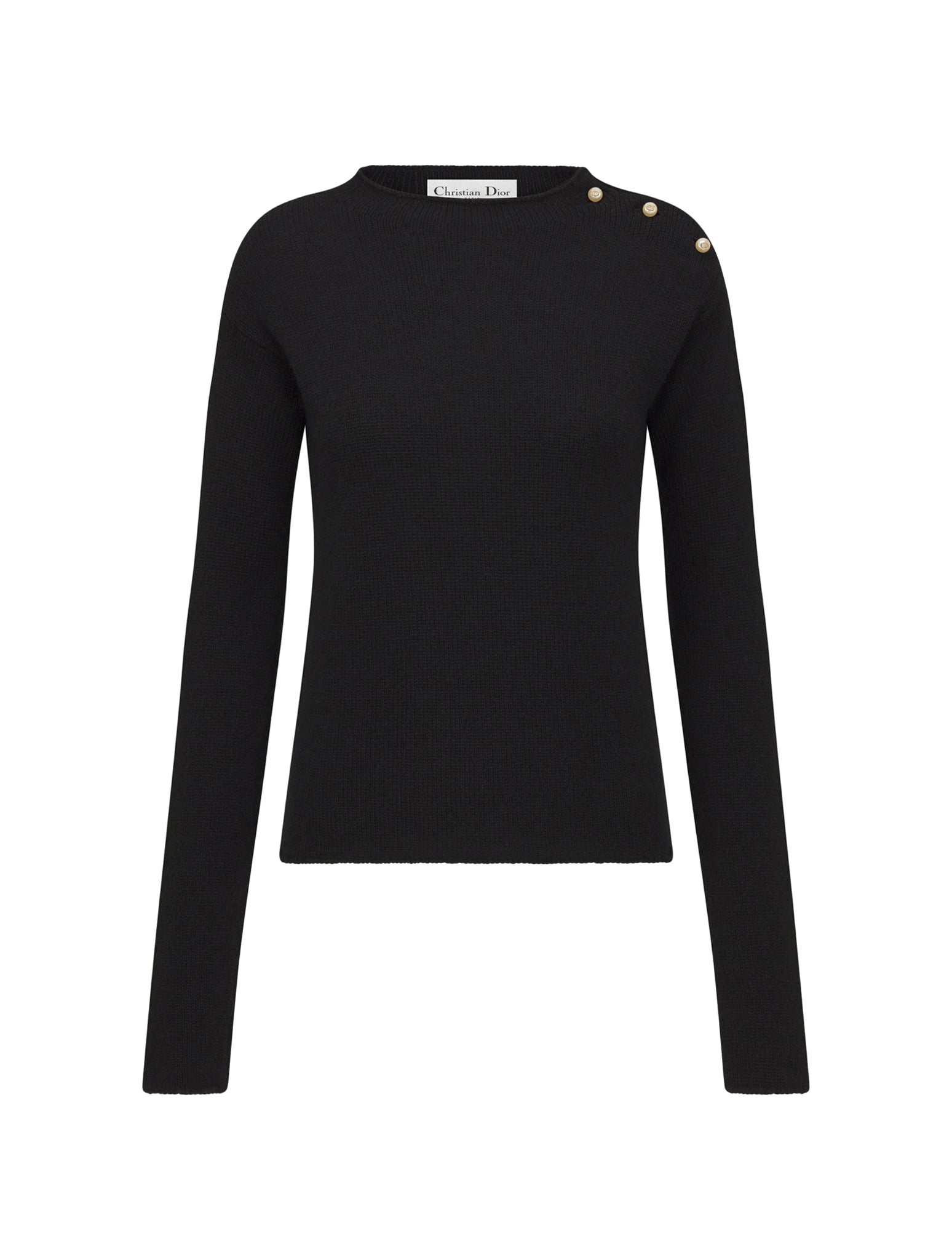 Black cashmere sweater