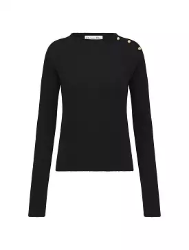 Black cashmere sweater