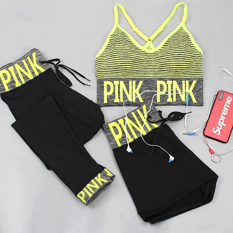 Bra+yoga pants yoga suit sportwear