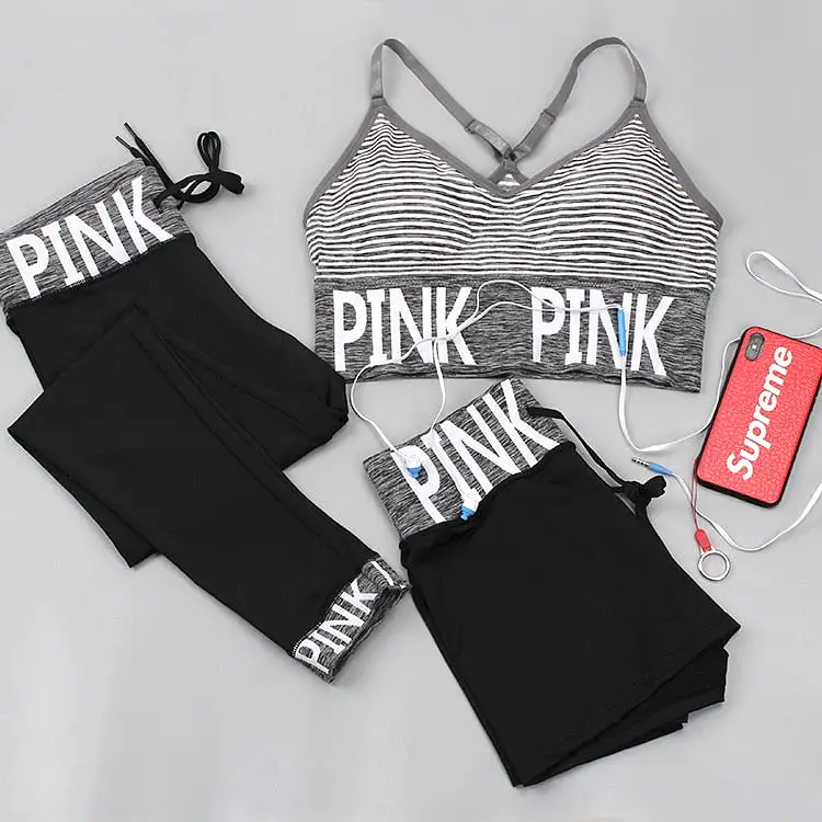 Bra+yoga pants yoga suit sportwear