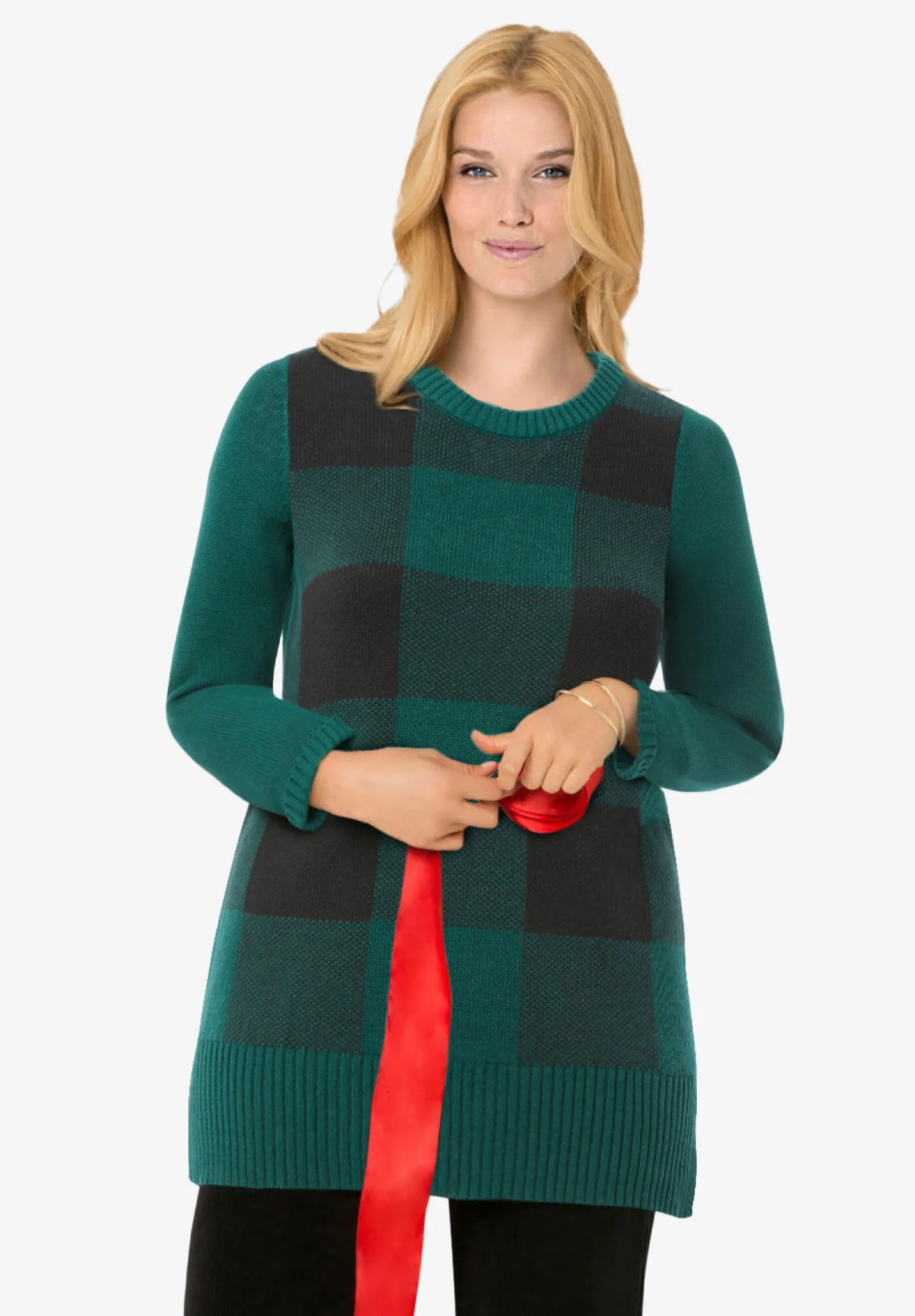 Buffalo Plaid Pullover Sweater