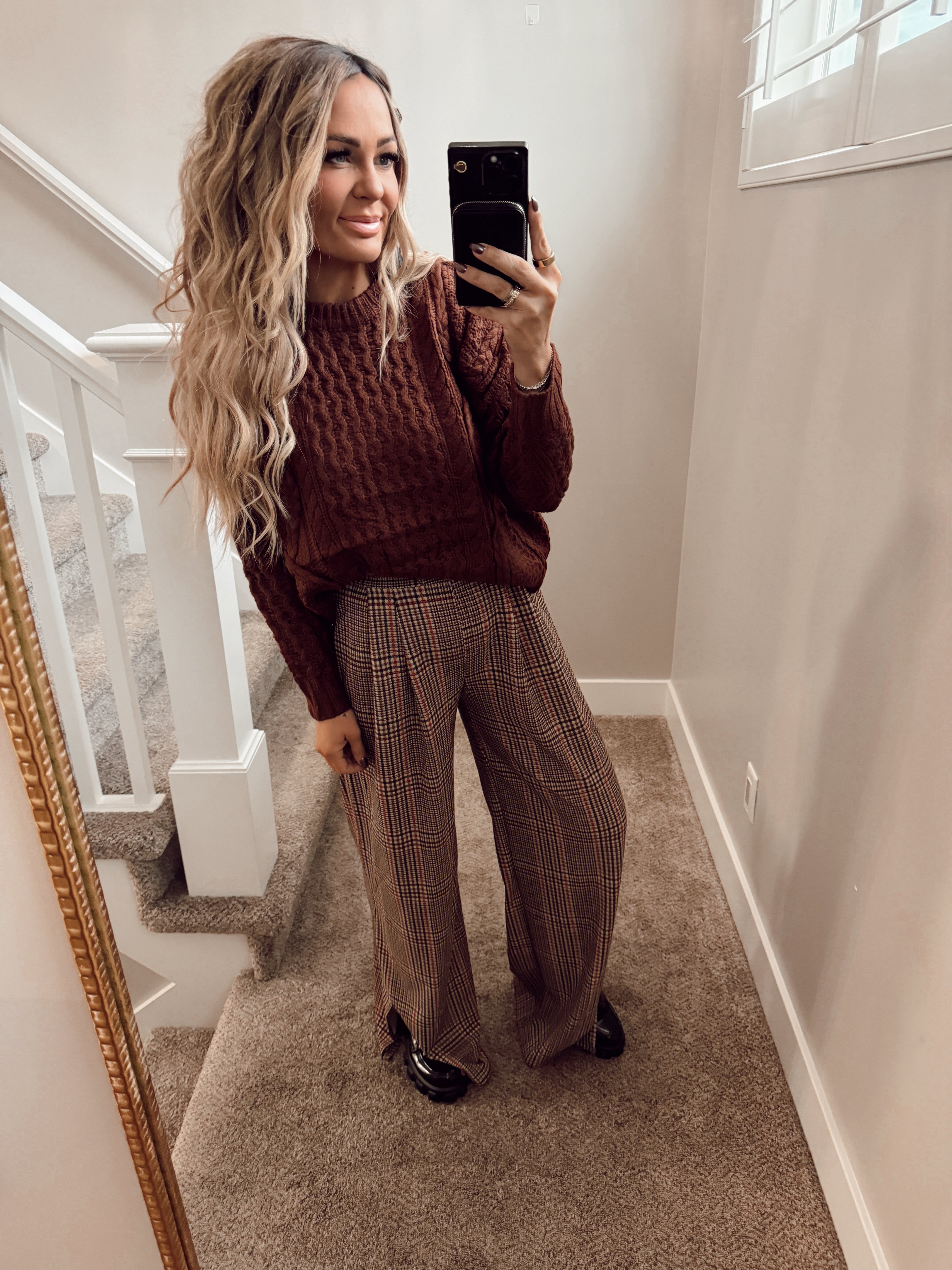 Burgundy brown sweater