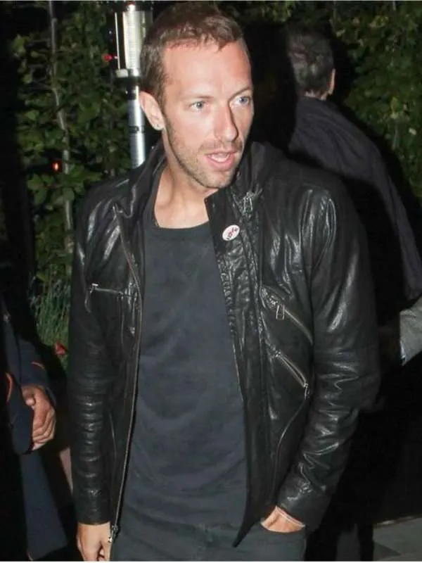 Coldplay Chris Martin Leather Jacket | New American Jackets