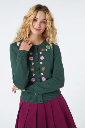 Daisy Embroidered Cardi