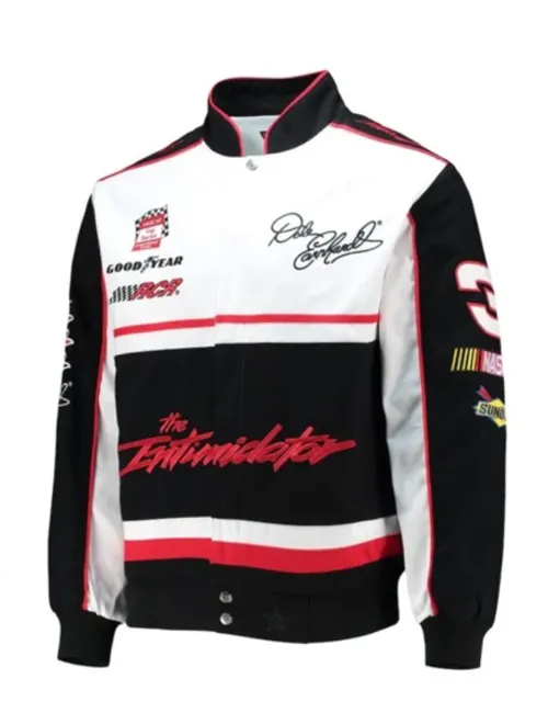 Dale Earnhardt Black and White Jacket - William Jacket