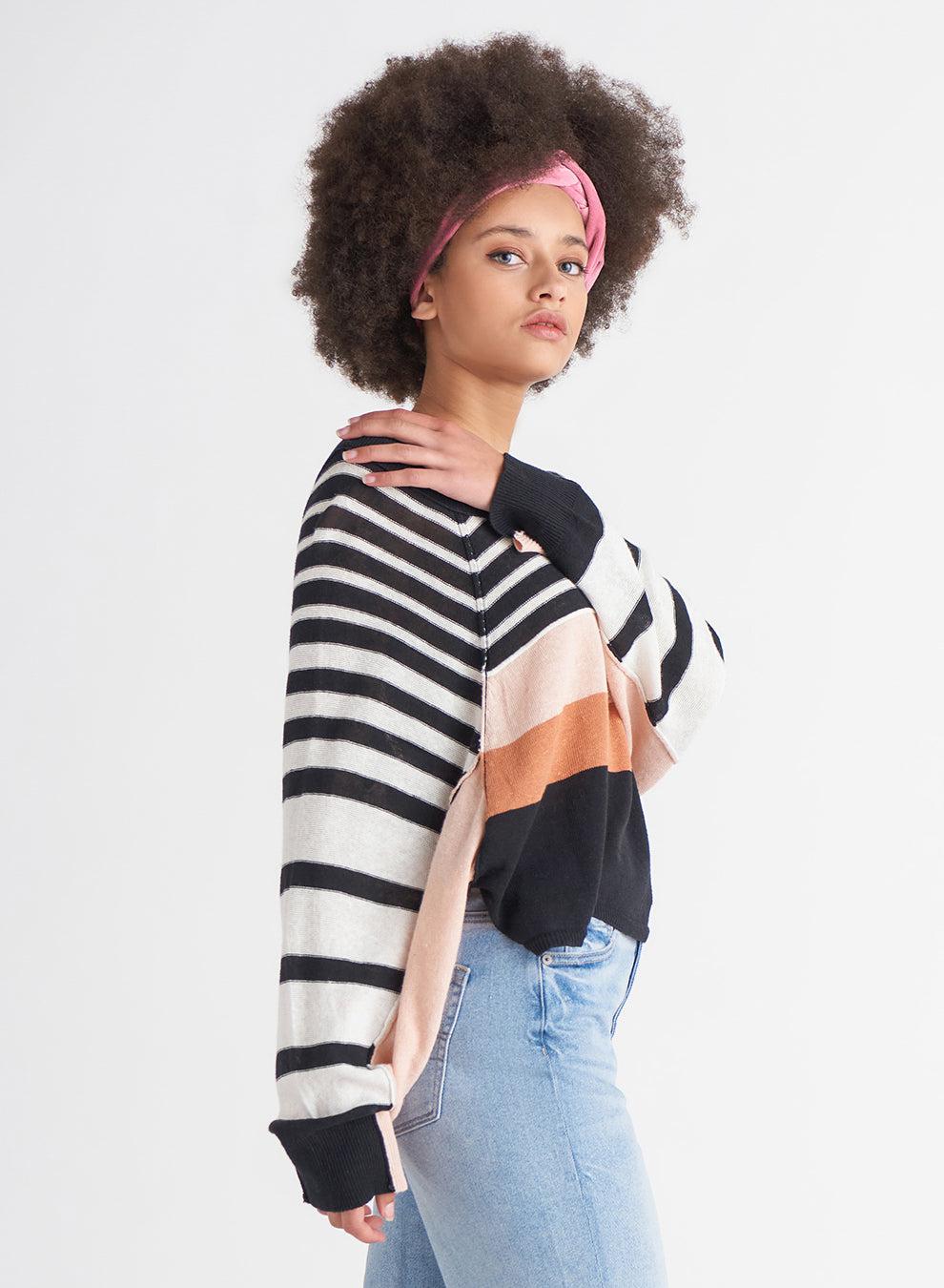 Dex Colorblock Stripe Sweater