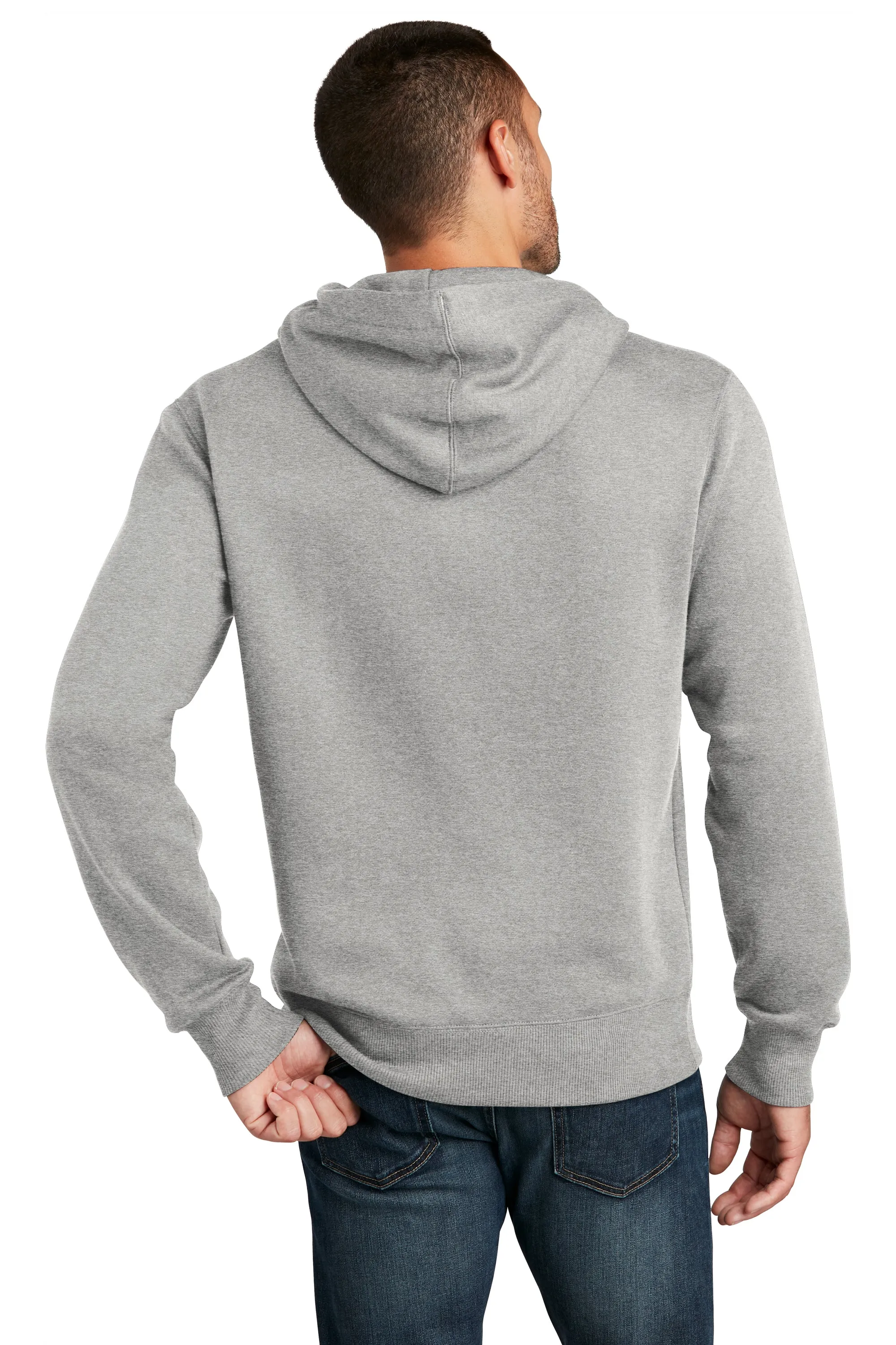 District Perfect Weight Fleece Unisex Hoodie - Heathered Steel