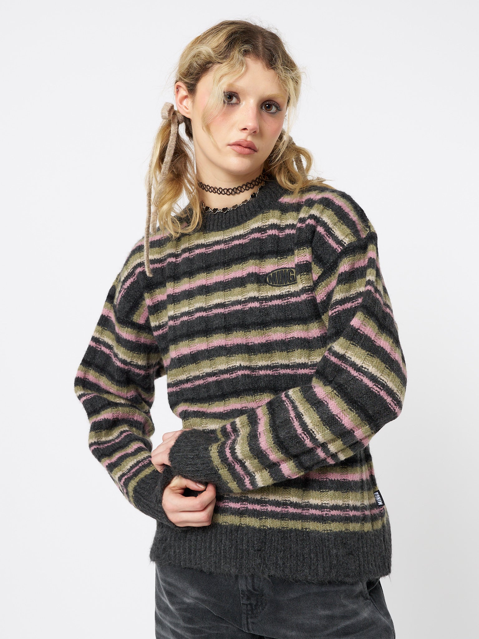 Evelyn Striped Knit Sweater