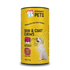 Excellent Pets Skin and Coat Chews 120 Treats