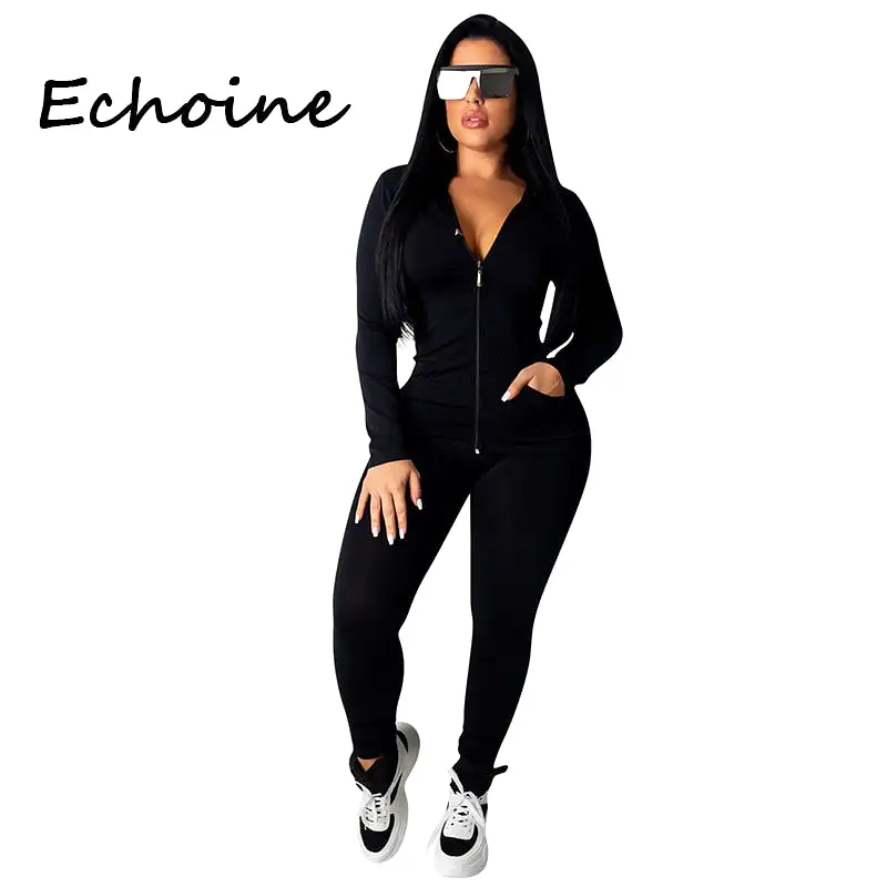 Fashion Hooded Two Piece Set Pants Suit Sportwear Tracksuit Women Outfits