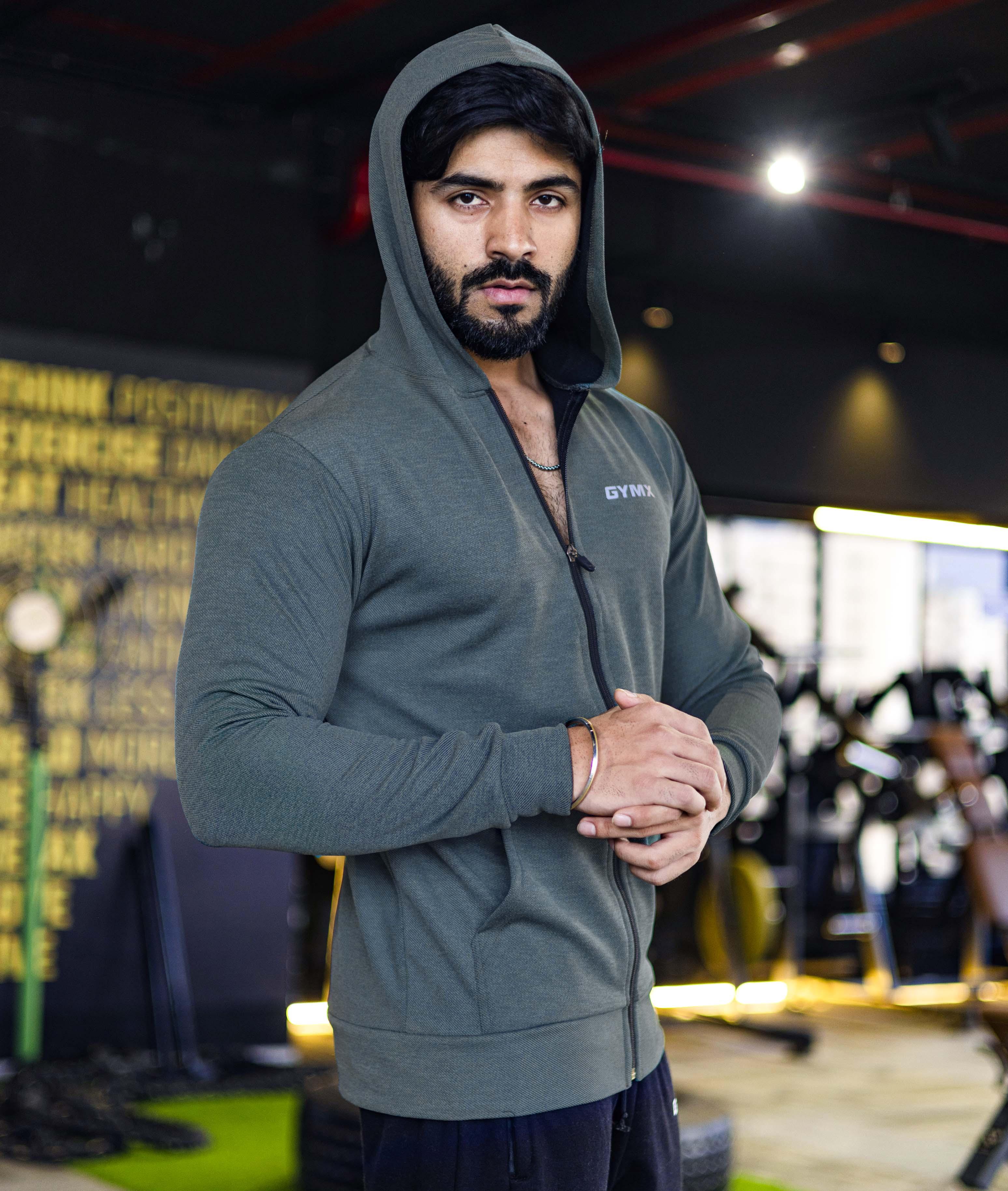 Gains GymX Hoodie: Slate Grey