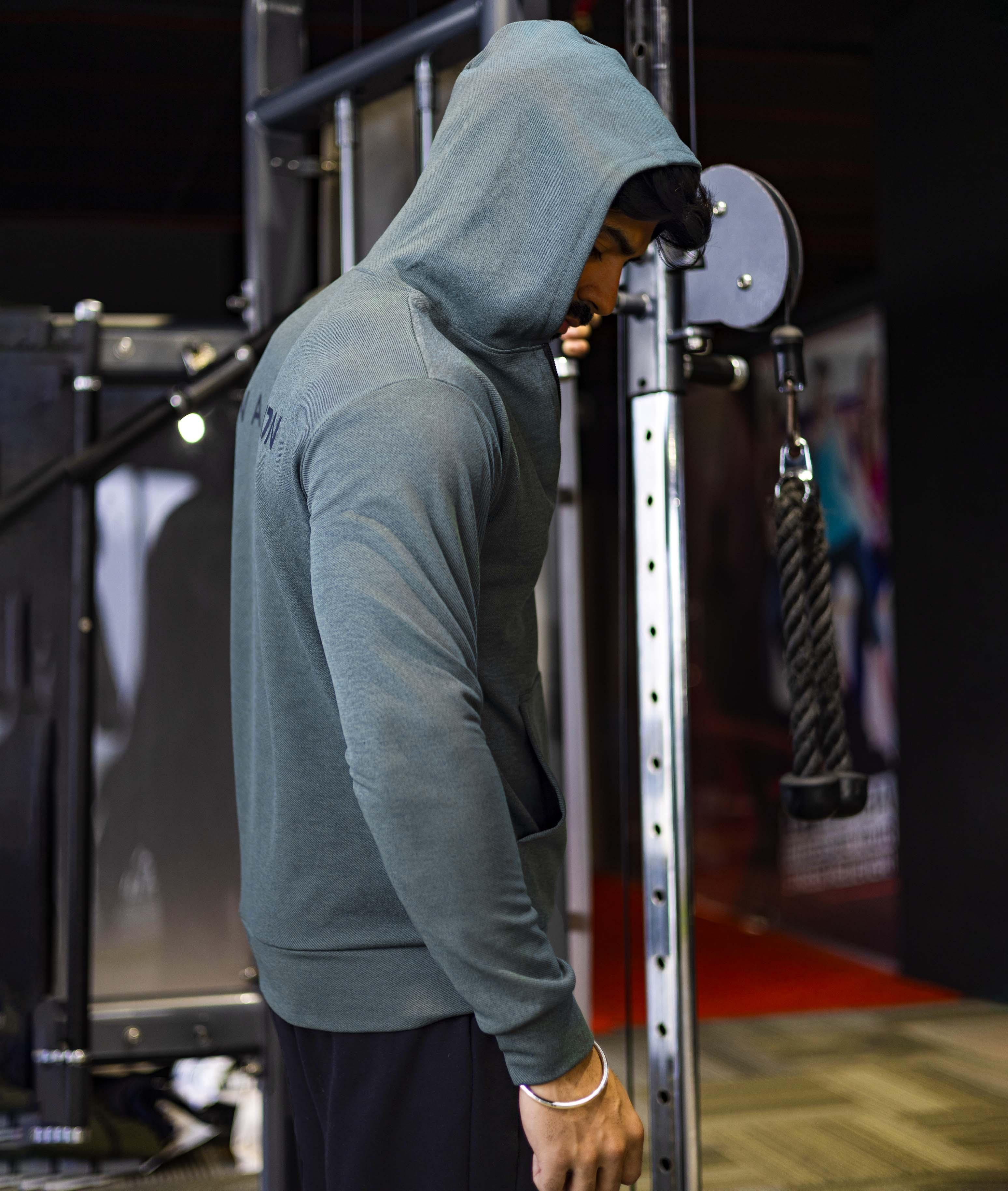 Gains GymX Hoodie: Slate Grey