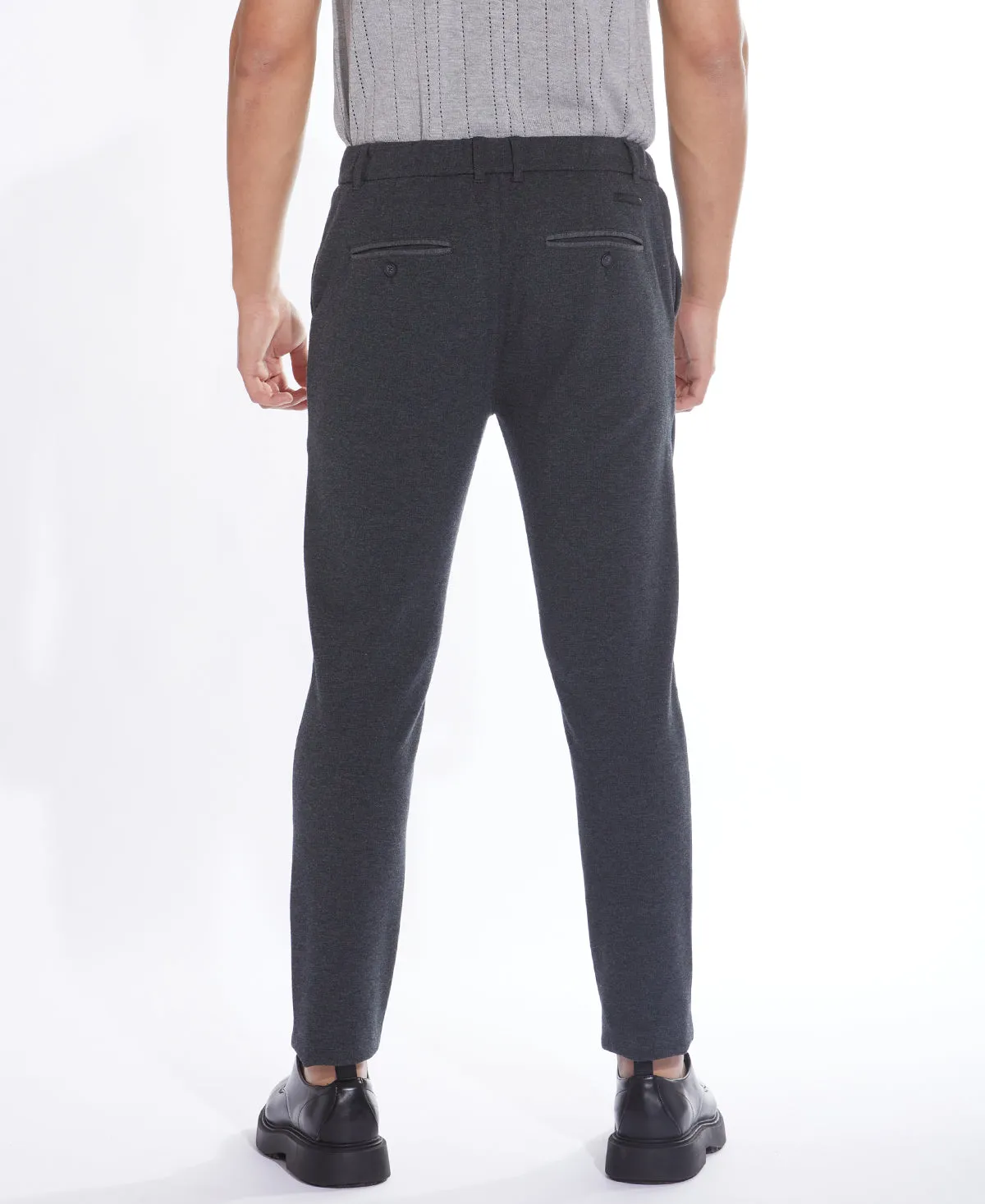 Gano Slim Knit Pants (Dark Charcoal)