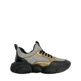 Gold Foil/Black Teddy Sole Sneaker