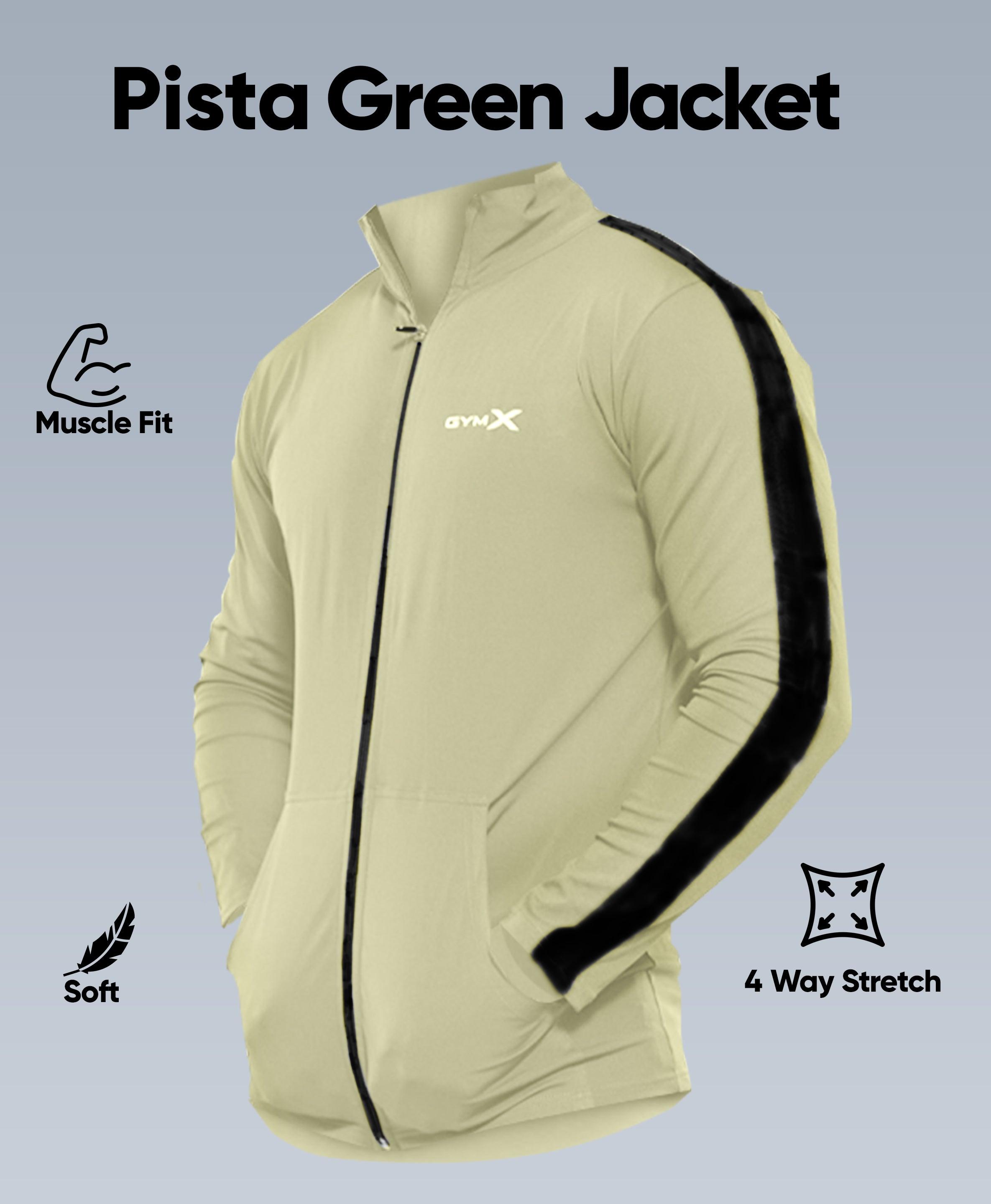 GymX UFO Pista Green Jacket - Sale