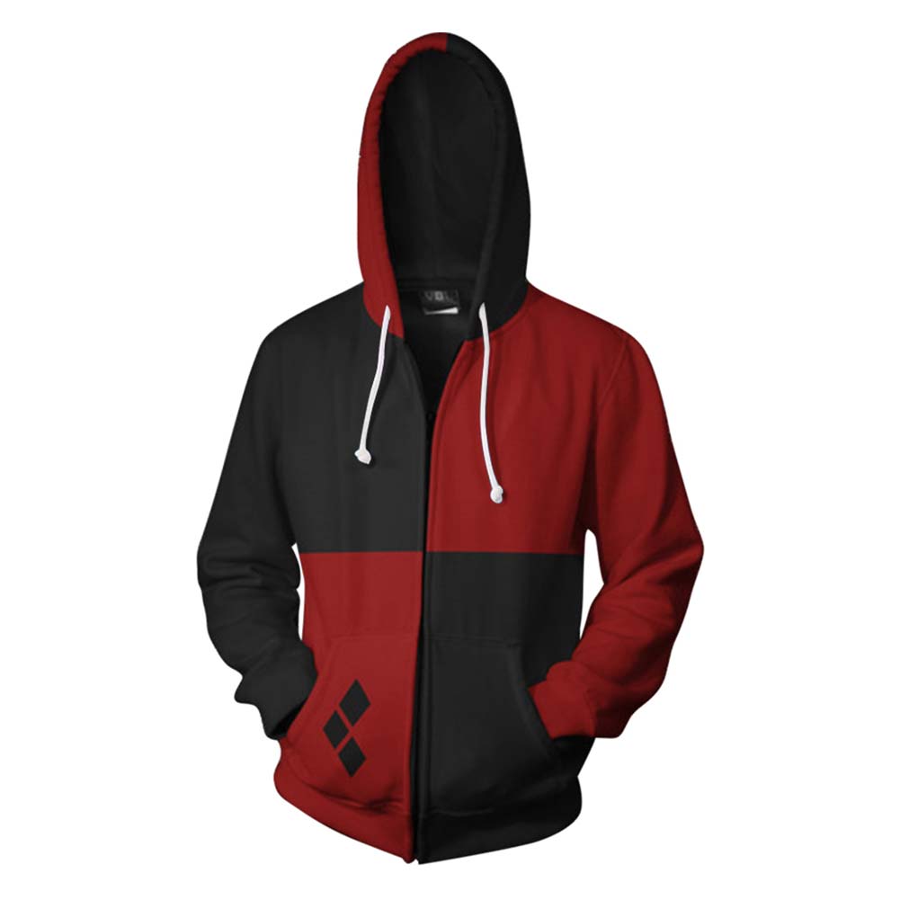 Harley QuinnHoodie 3D Printed Hooded Sweatshirt Men Women Casual Streetwear Zip Up Jacket Coat