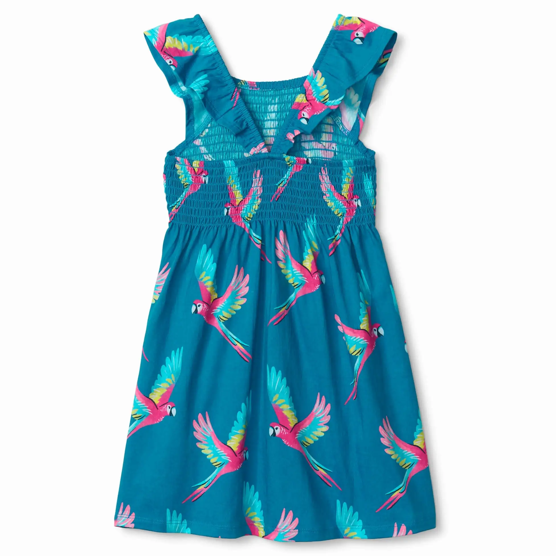 Hatley Tropical Parrots Smocked Dress