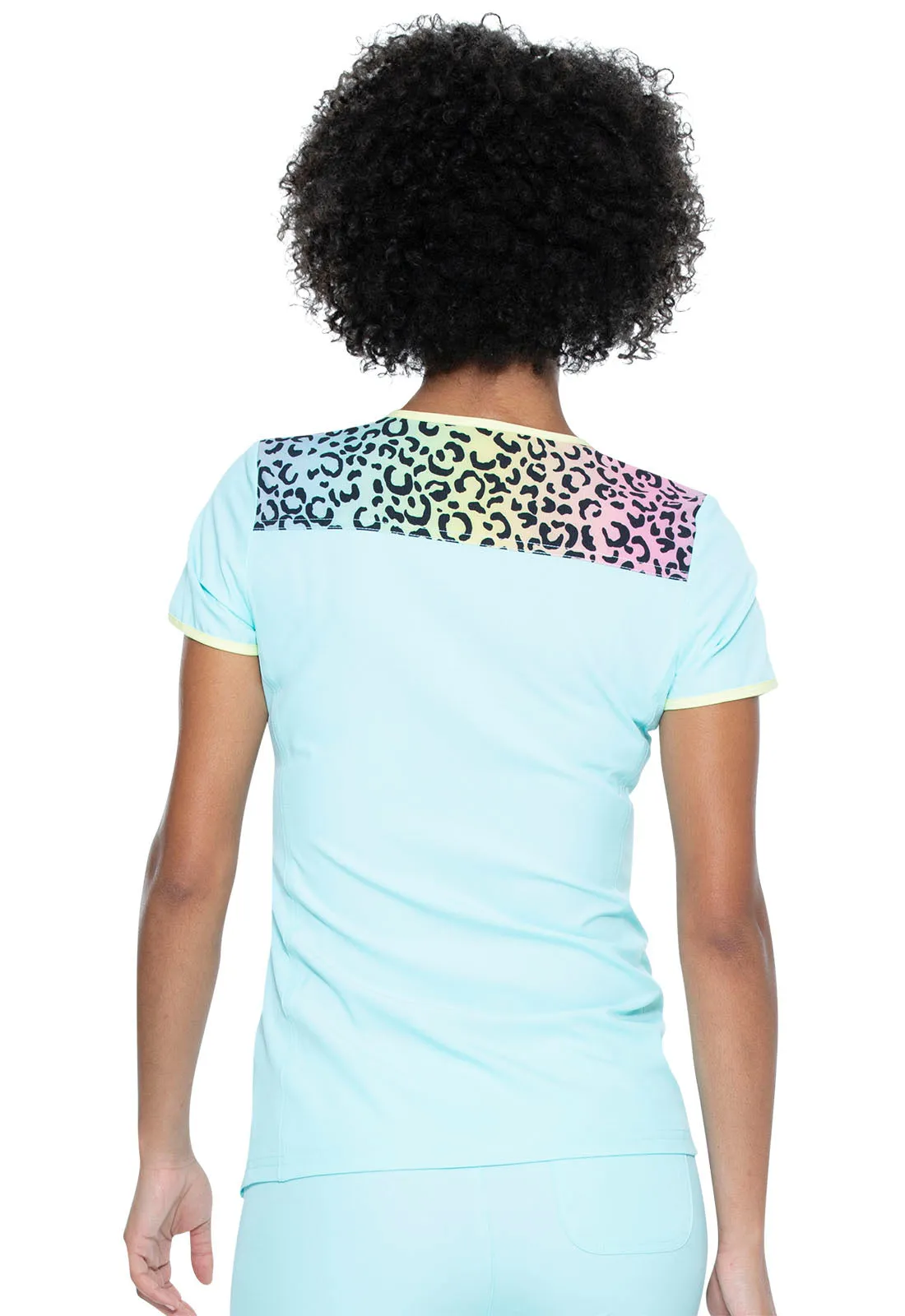 Heartsoul V-Neck Top in Color Me Wild Print Top