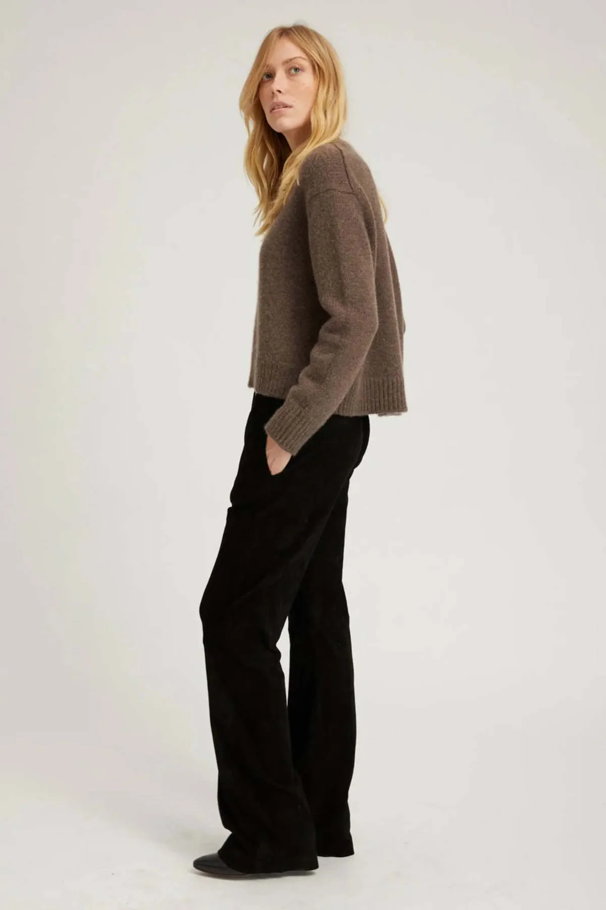 Heavy Cashmere Sweater - Truffle