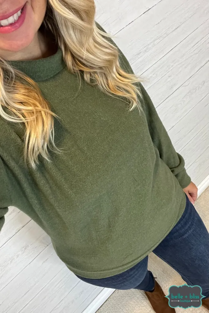 Hilary Pullover Sweater - Olive