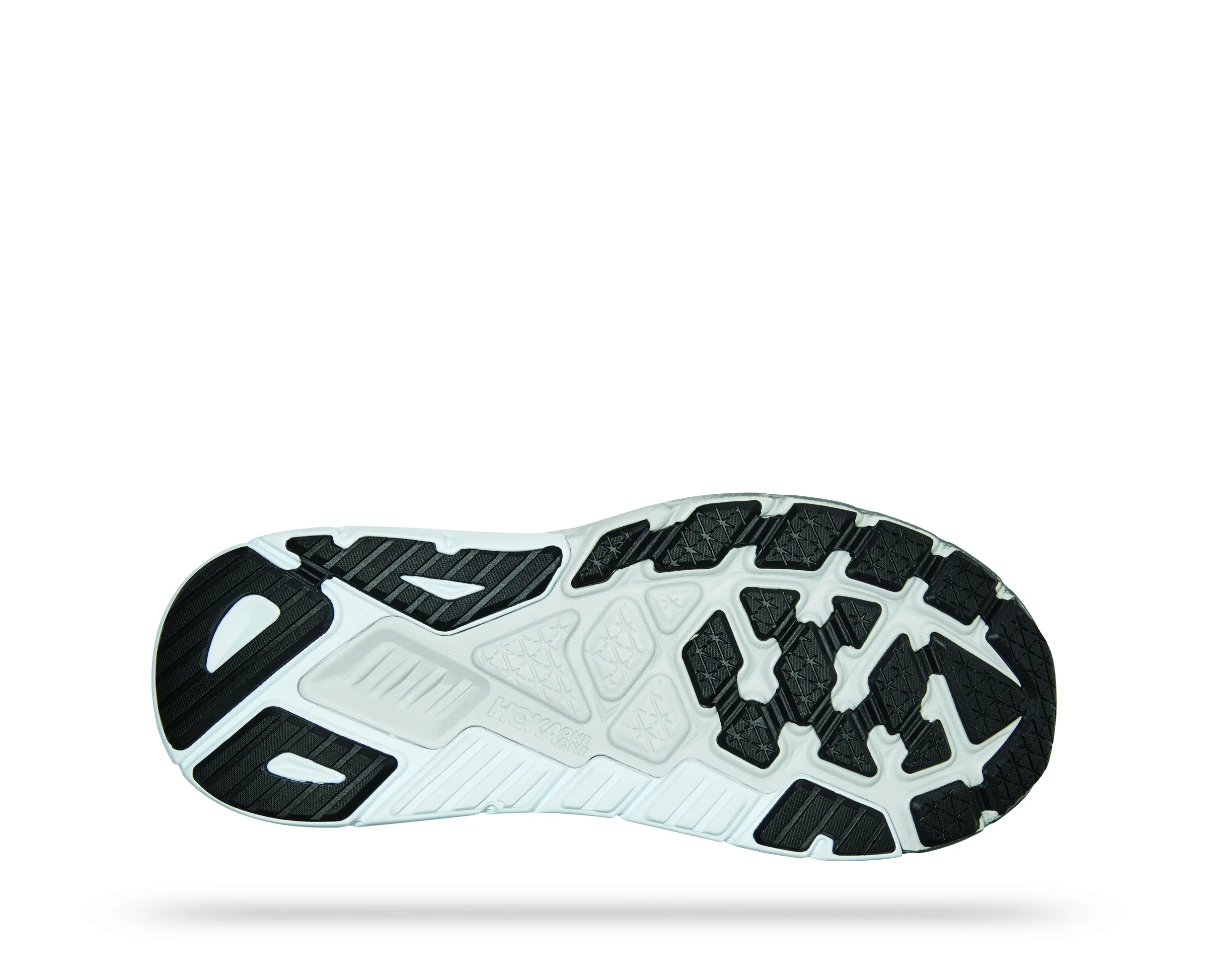 Hoka Mens Arahi 6 Lightweight Support Sneaker- Black White