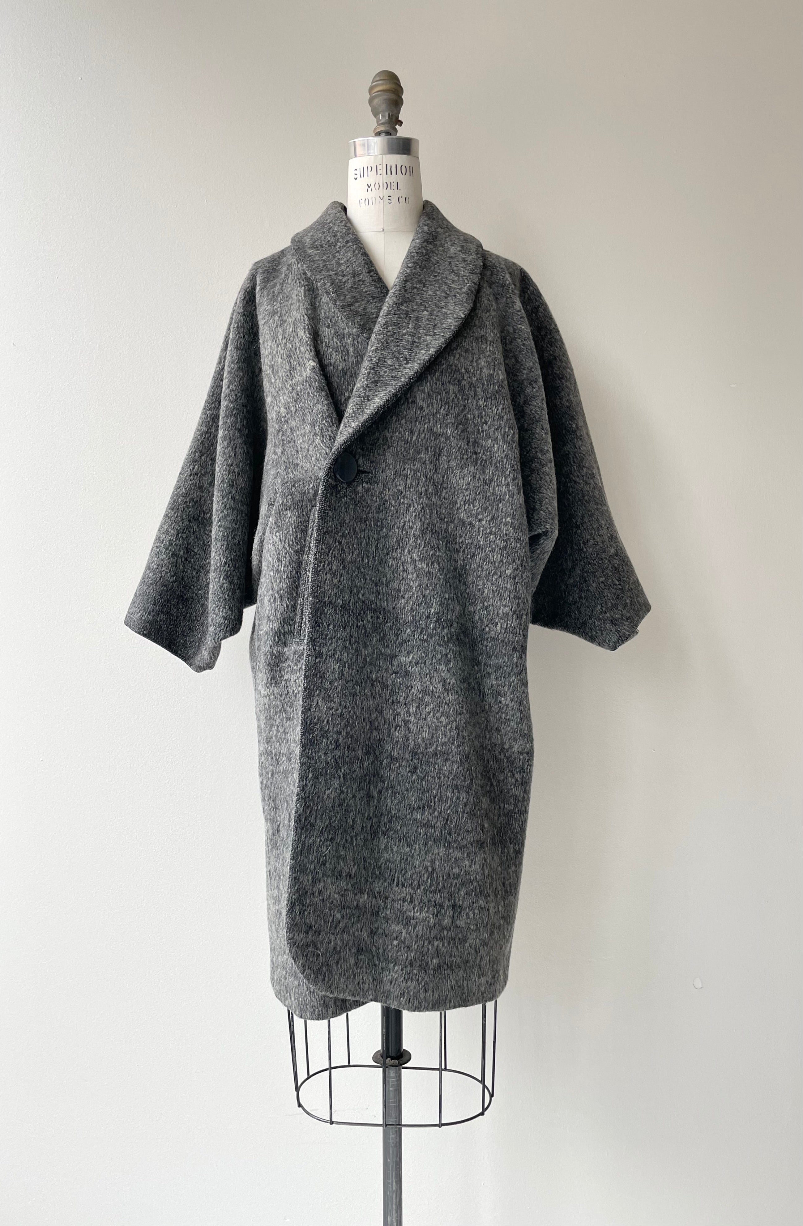 Japanese Melton Wool Cocoon Coat