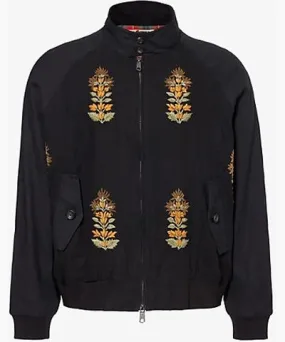 Kartik Research x Baracuta embroidered relaxed-fit cotton jacket