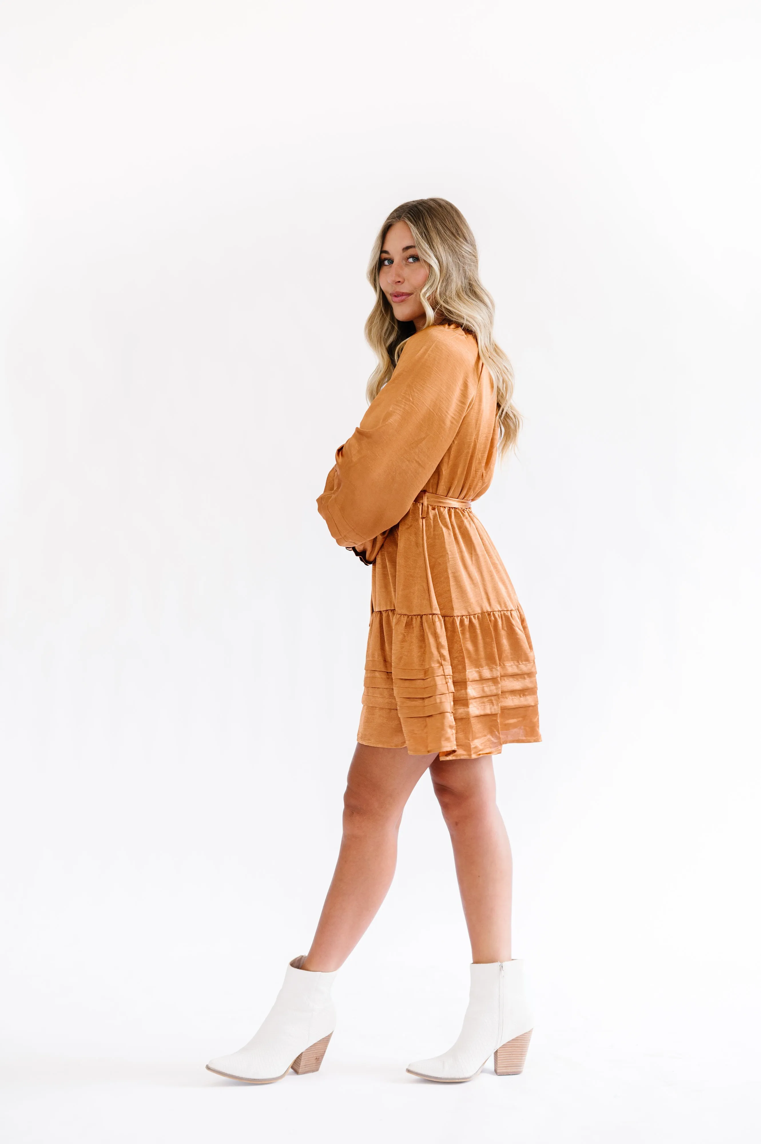 Keslie Dress in Camel