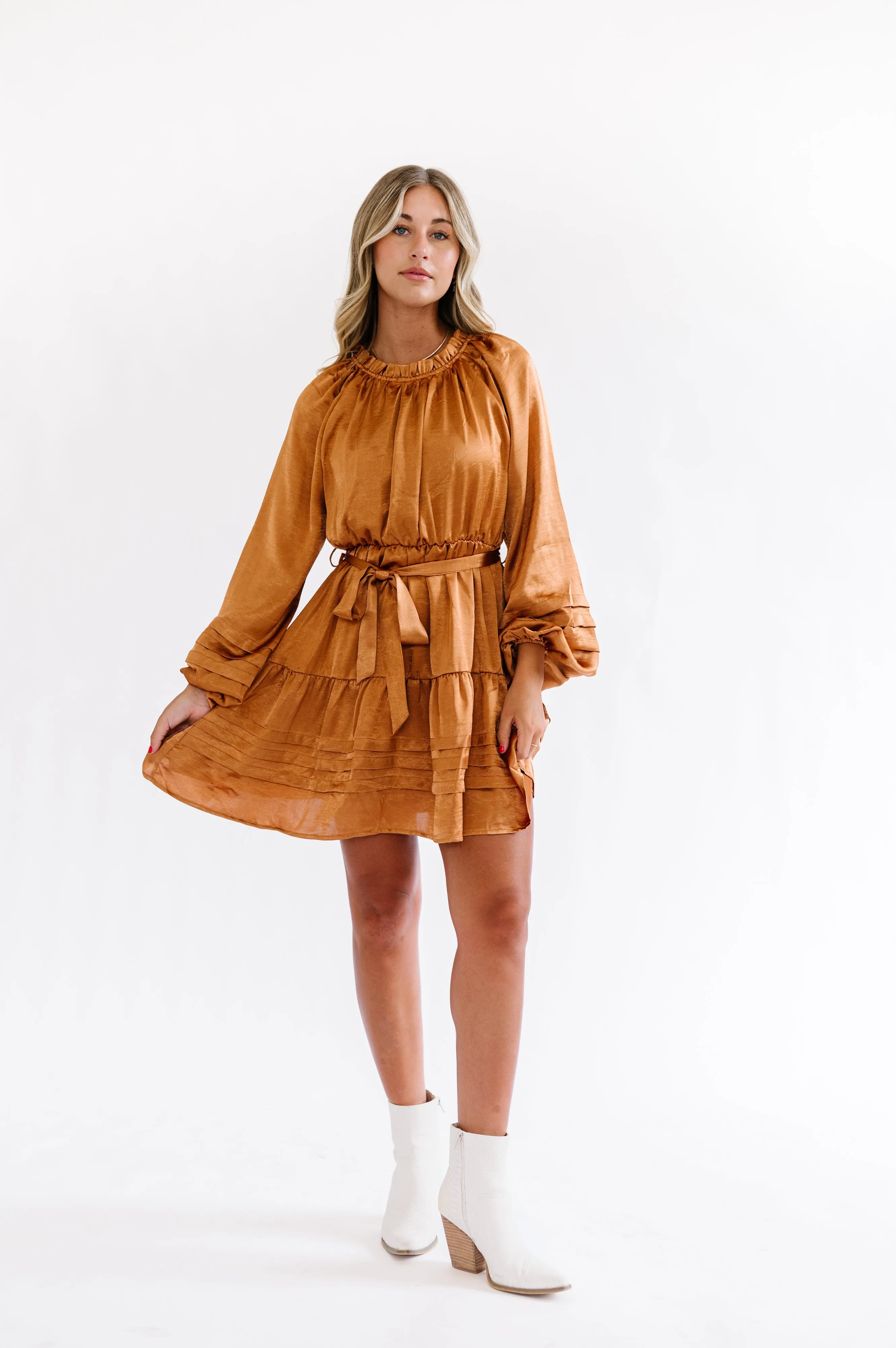 Keslie Dress in Camel