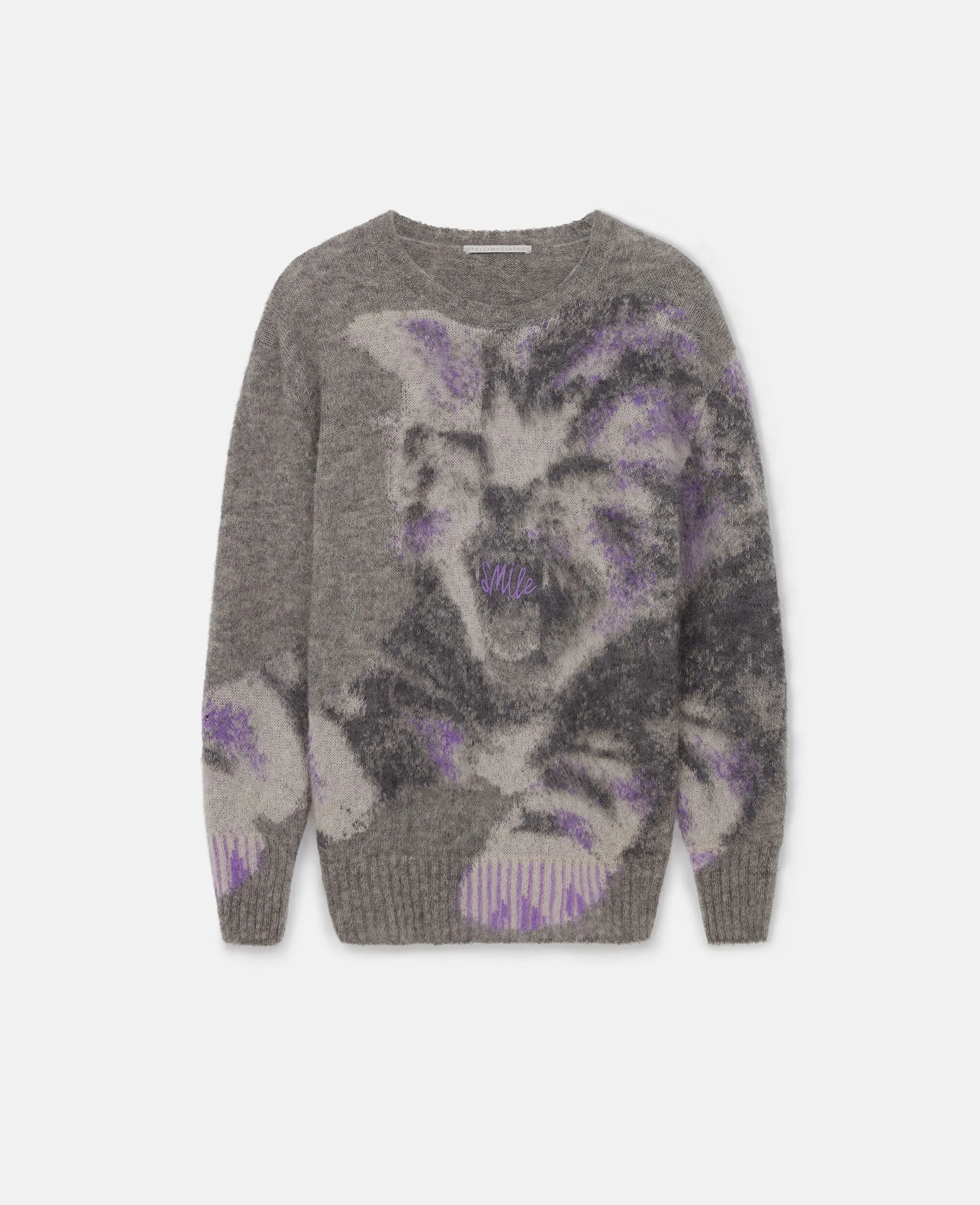 Kitten Graphic Knit Sweater