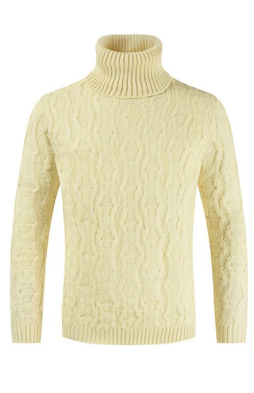 Knitted Men Turtleneck Sweater