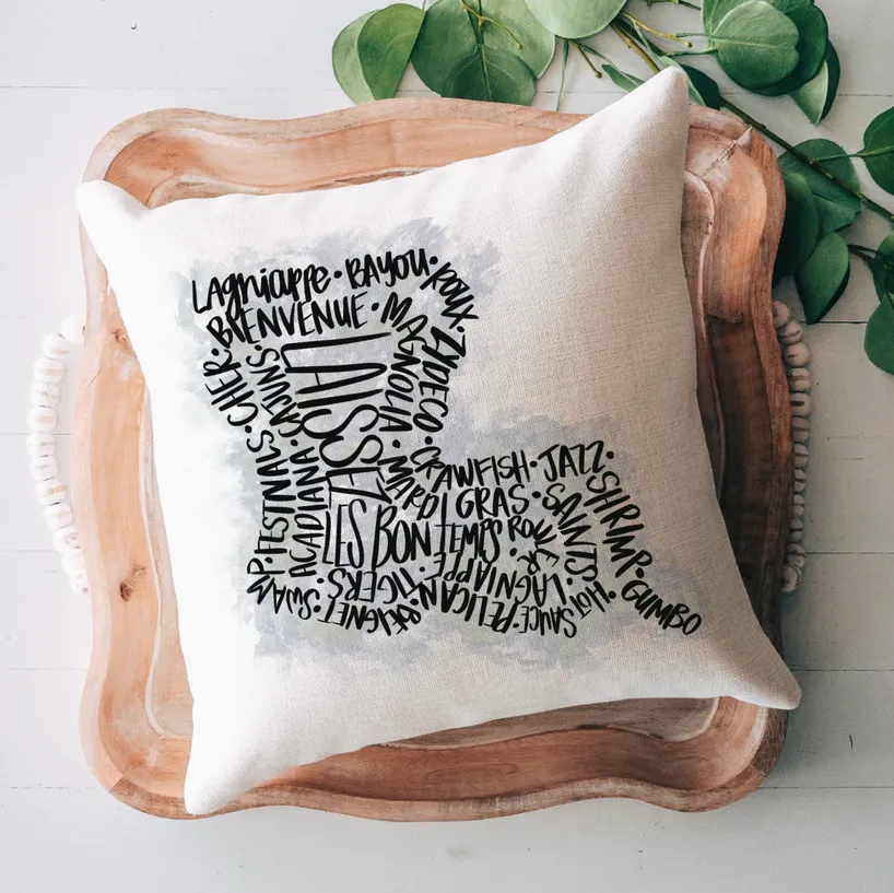 LA Words Pillow