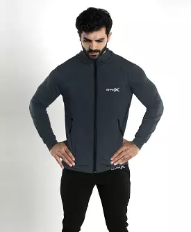 Lancer Muscle Fit Hoodie- Carbon Grey - Sale