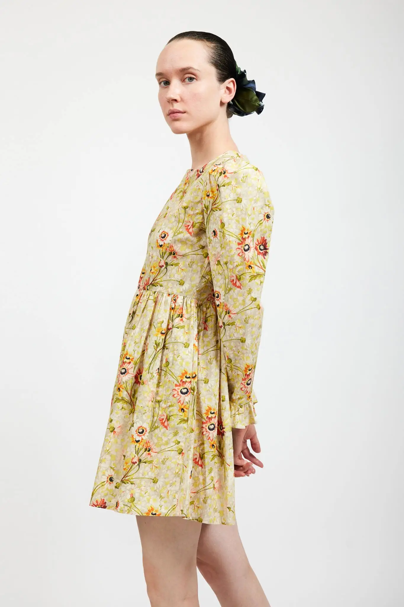 Laura Ashley x BATSHEVA Square Neck Mini Prairie Dress in Witton Floral