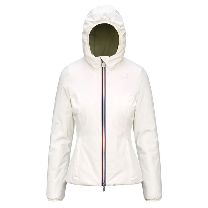 LILY WARM REVERSIBLE JACKET Woman White Green 