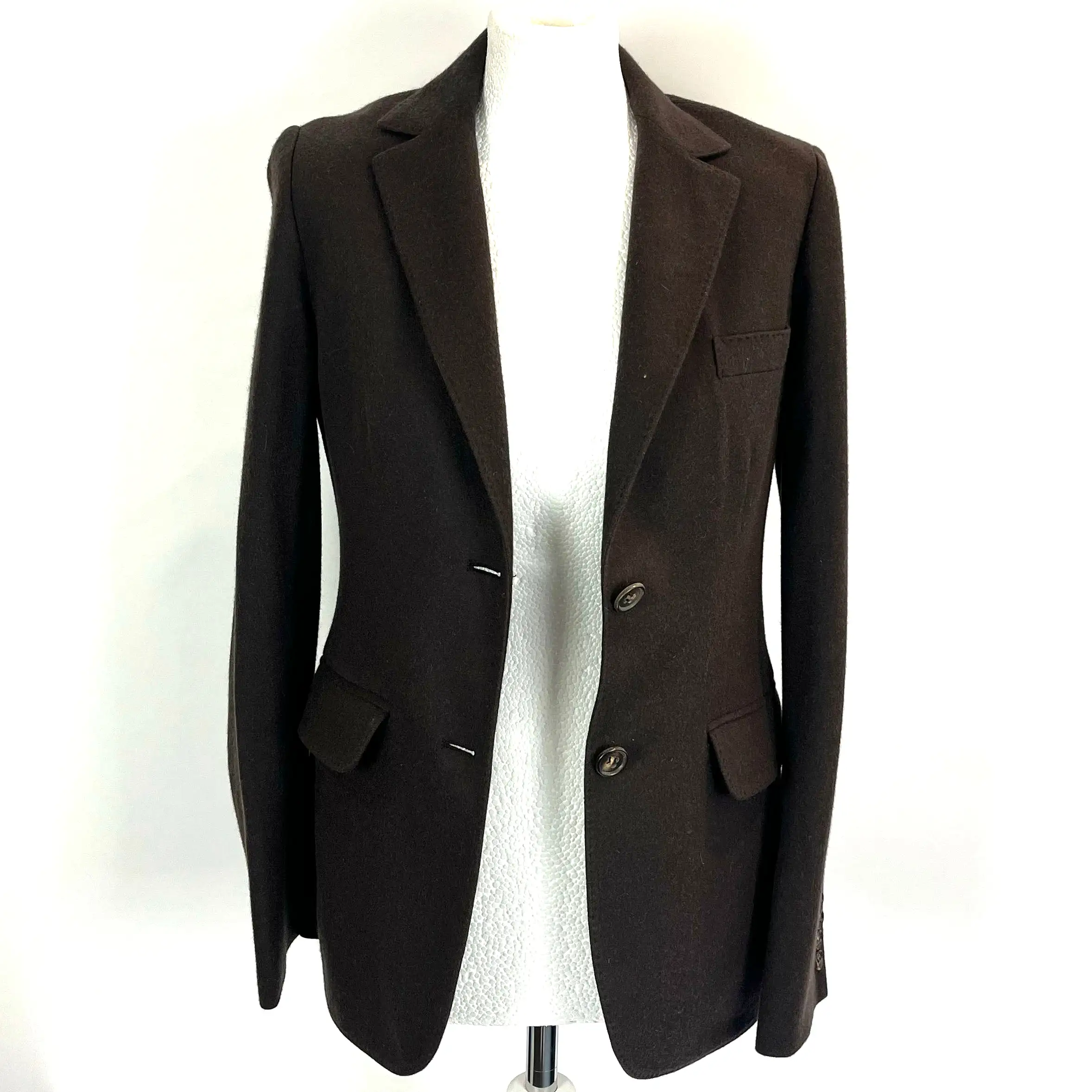 Loro Piana 3000 Chocolate Lightweight Cashmere Jacket S