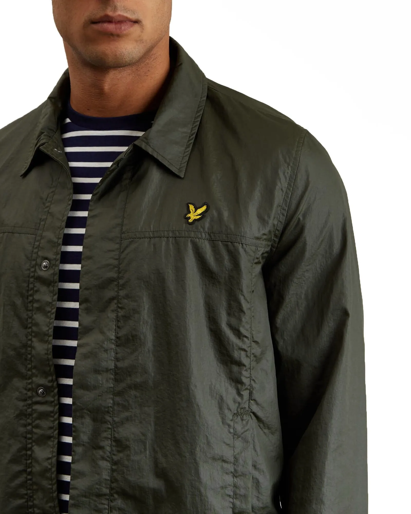 Lyle & Scott Coach Zip Through Jacket Dark Sage