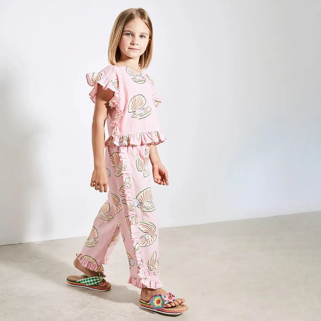 Maison Mangostan Child Oyster Pants Pink