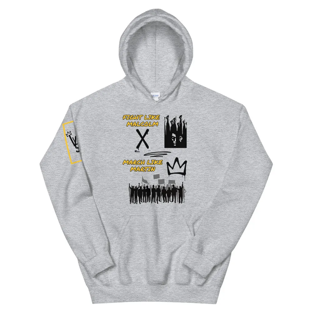 MARTIN KING/MALCOLM X Unisex Hoodie