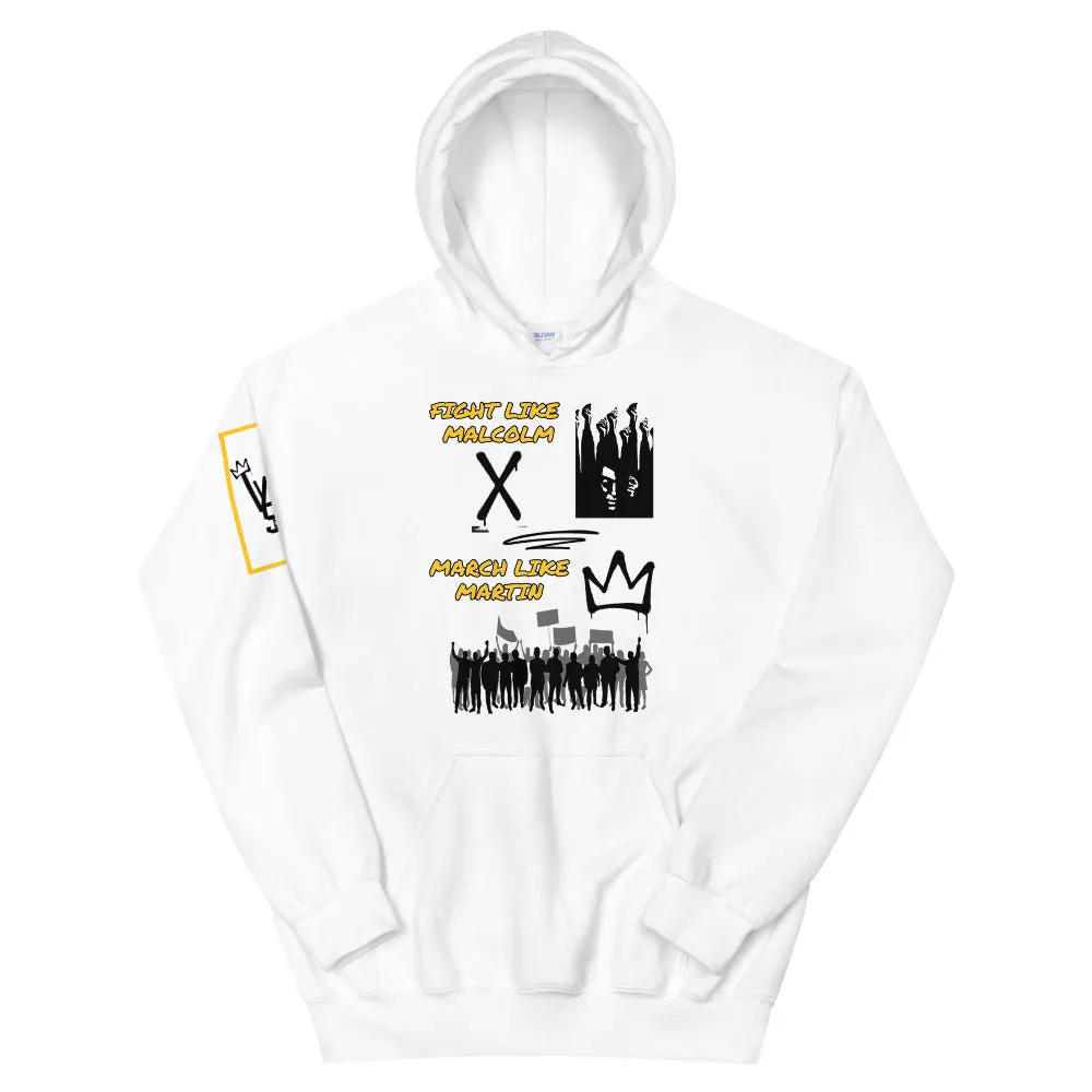 MARTIN KING/MALCOLM X Unisex Hoodie