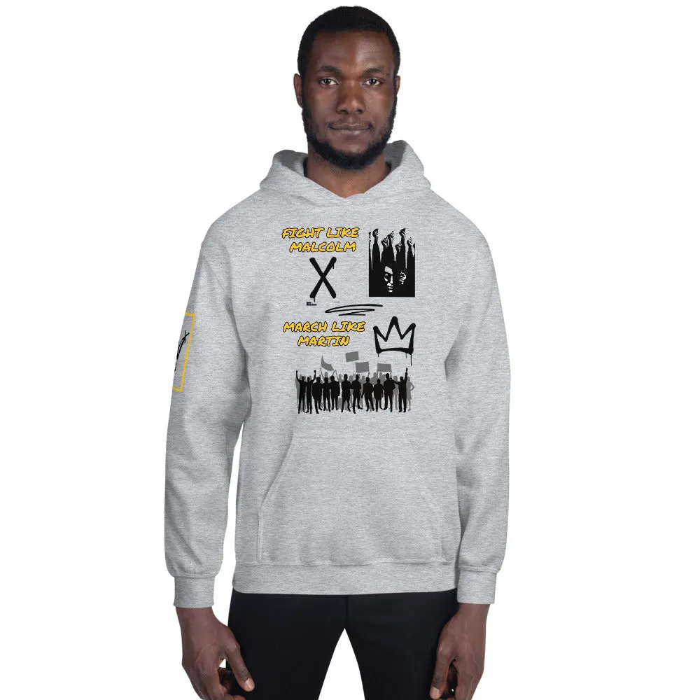 MARTIN KING/MALCOLM X Unisex Hoodie