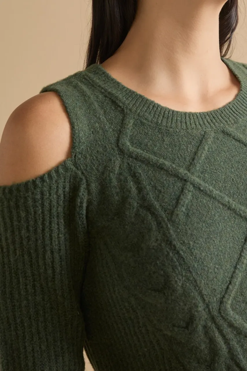 Maudie Cable Pullover Sweater