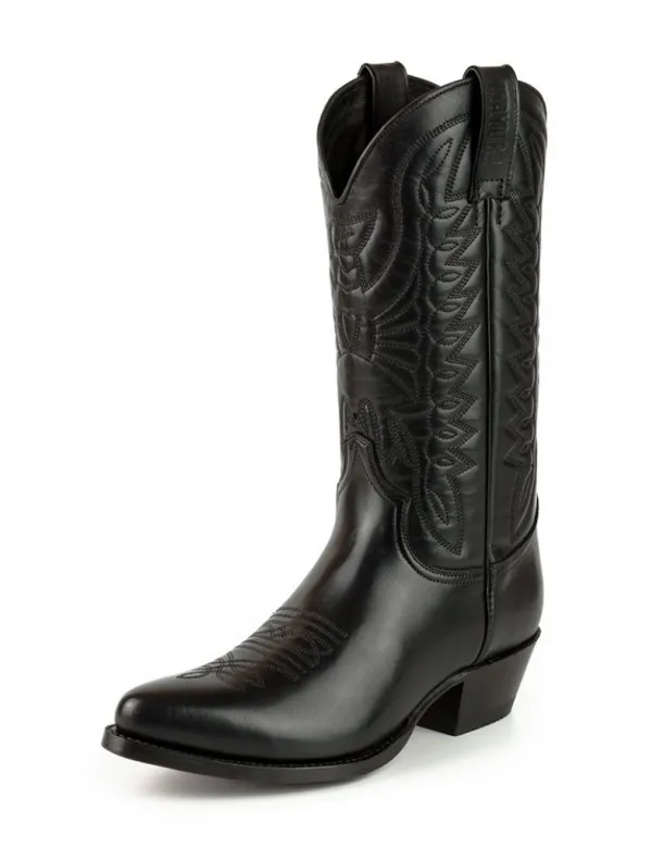 Mayura Boots women's black mid toe cowboy boots